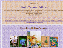 Tablet Screenshot of hiddentalentart.com